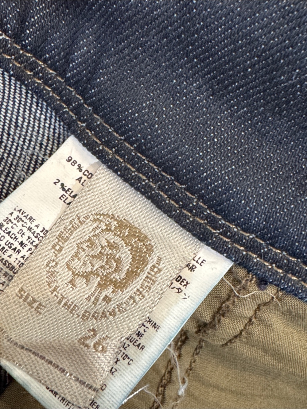 Diesel W29L Women’s Dark Indigo Denim Bermuda Shorts - Picture 11 of 16